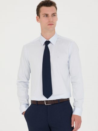 پیراهن رسمی مردانه آبی روشن پیرکاردین