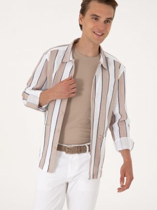 پیراهن مردانه طوسی یو اس پولو