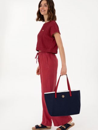 کیف زنانه سرمه ای یو اس پولو