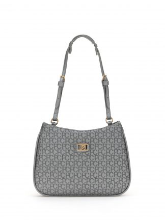 کیف دوشی زنانه نقره ای پیرکاردین