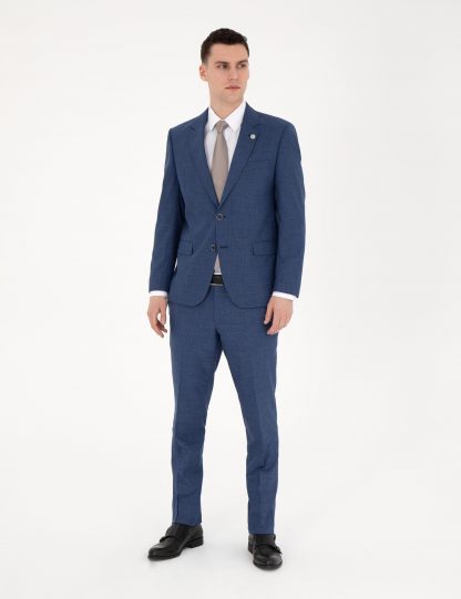 کت و شلوار مردانه آبی تیره پیرکاردین