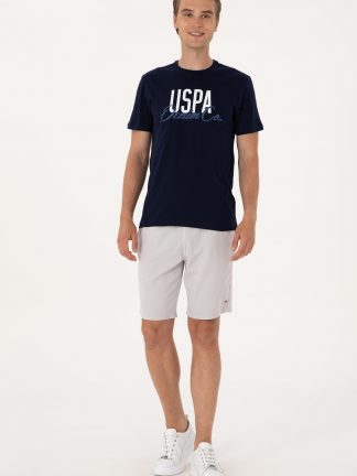 شلوارک مردانه خاکستری روشن یو اس پولو