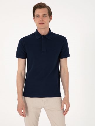 پولوشرت مردانه سرمه ای پیرکاردین