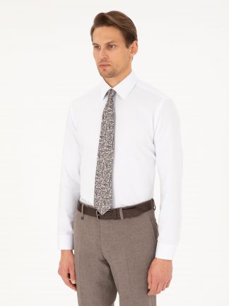 پیراهن مردانه سفید پیرکاردین