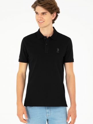 پولوشرت مردانه مشکی یو اس پولو