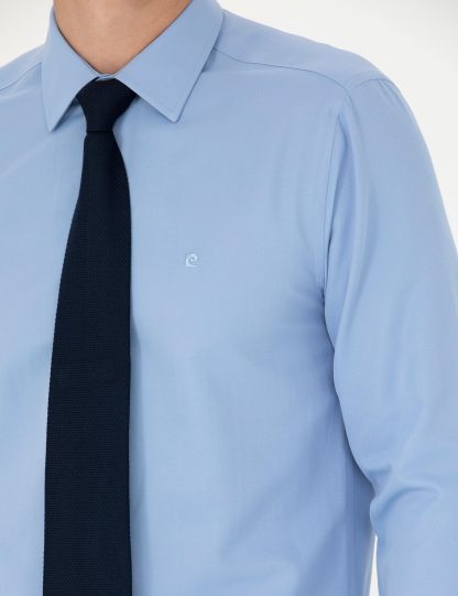 پیراهن رسمی مردانه آبی پیرکاردین