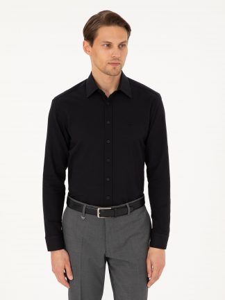 پیراهن مردانه مشکی پیرکاردین