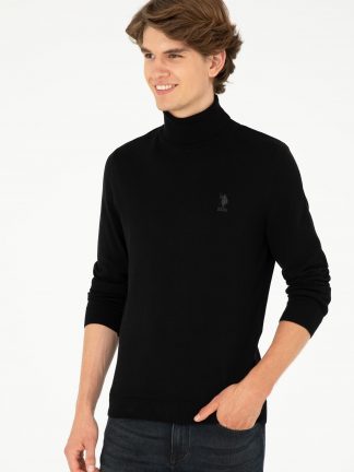 پلیور مردانه مشکی یو اس پولو
