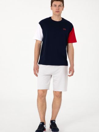 شلوارک مردانه خاکستری روشن یو اس پولو