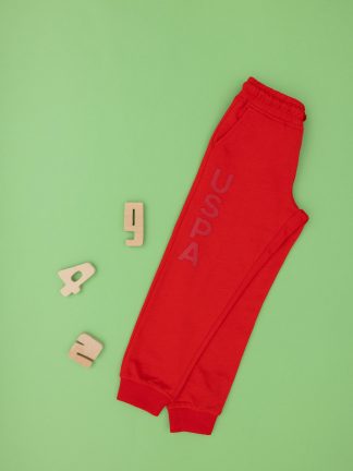 شلوار راحتی پسرانه قرمز یو اس پولو