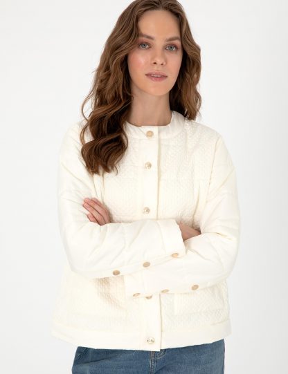 کاپشن زنانه بژ پیرکاردین
