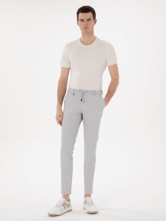 شلوار پارچه ای مردانه خاکستری پیرکاردین