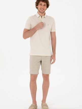 شلوارک مردانه آبی روشن یو اس پولو