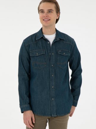 پیراهن مردانه سبز یو اس پولو