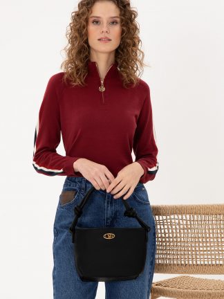 کیف زنانه مشکی یو اس پولو