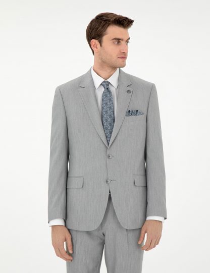 کت و شلوار مردانه خاکستری پیرکاردین