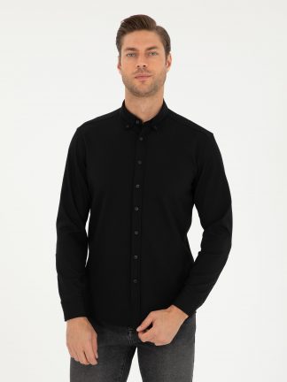 پیراهن مردانه مشکی پیرکاردین