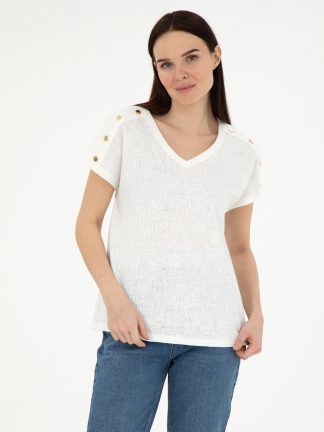 تیشرت زنانه بژ پیرکاردین