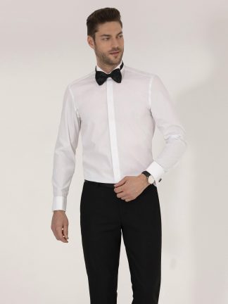 پیراهن رسمی مردانه سفید پیرکاردین