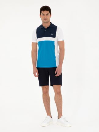 شلوارک مردانه سرمه ای پیرکاردین