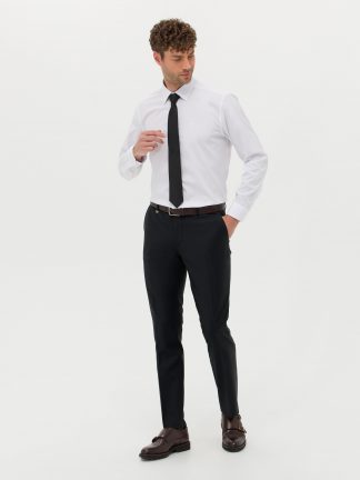 شلوار پارچه ای مردانه مشکی پیرکاردین