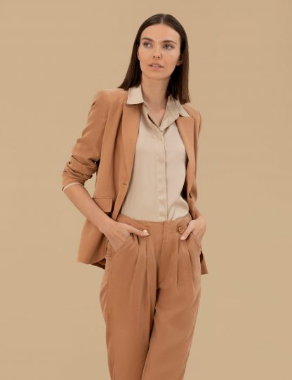 کت زنانه قهوه ای پیرکاردین