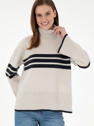 پلیور زنانه طوسی یو اس پولو