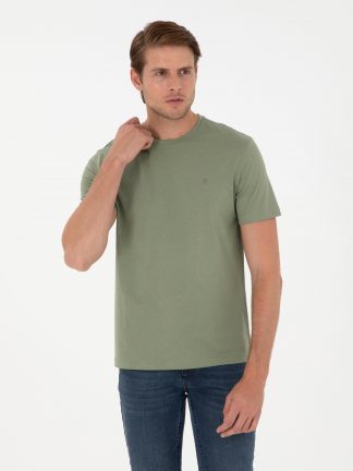 تی شرت مردانه خاکی روشن پیرکاردین