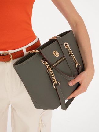 کیف زنانه خاکی روشن یو اس پولو