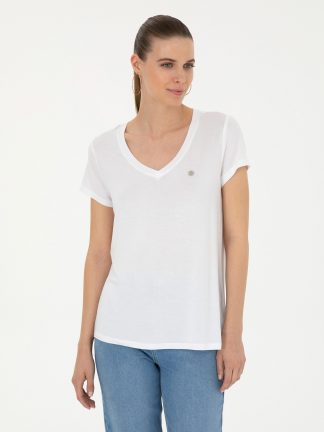 تیشرت زنانه سفید پیرکاردین