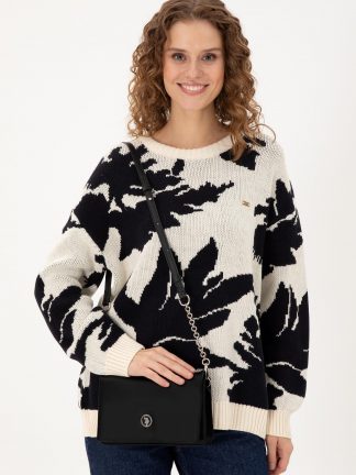 کیف دوشی زنانه مشکی یو اس پولو