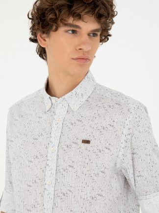 پیراهن مردانه طوسی یو اس پولو