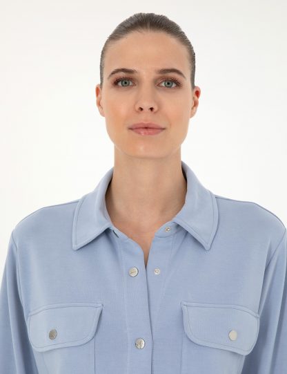 ژاکت زنانه آبی پیرکاردین
