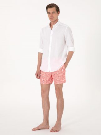 مایو مردانه قرمز پیرکاردین