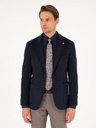 کت مردانه سرمه ای پیرکاردین