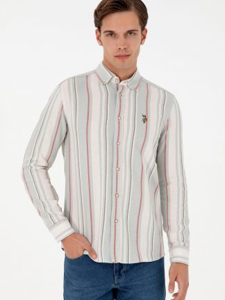 پیراهن مردانه نعنایی یو اس پولو