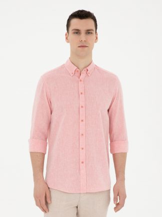 پیراهن مردانه مرجانی پیرکاردین