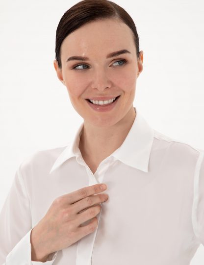 شومیز زنانه بژ پیرکاردین