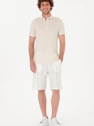 شلوارک مردانه سفید یو اس پولو