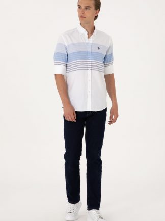 پیراهن مردانه سرمه ای یو اس پولو