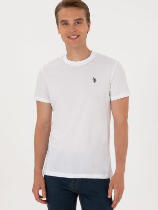 تی شرت مردانه سفید یو اس پولو