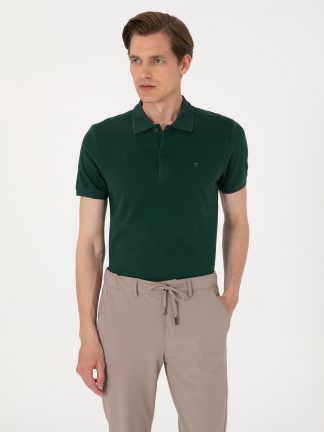 پولوشرت مردانه سبز تیره پیرکاردین