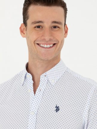 پیراهن مردانه آبی یو اس پولو