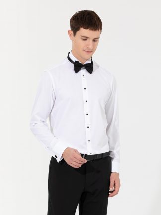 پیراهن رسمی مردانه سفید پیرکاردین