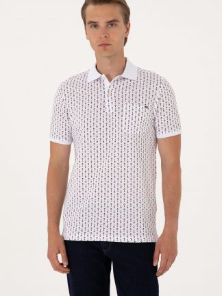 پولوشرت مردانه سفید یو اس پولو