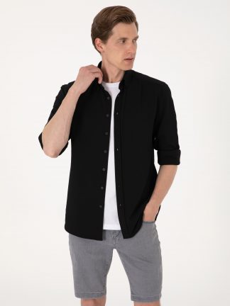 پیراهن مردانه مشکی پیرکاردین