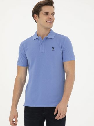 پولوشرت مردانه آبی تیره یو اس پولو