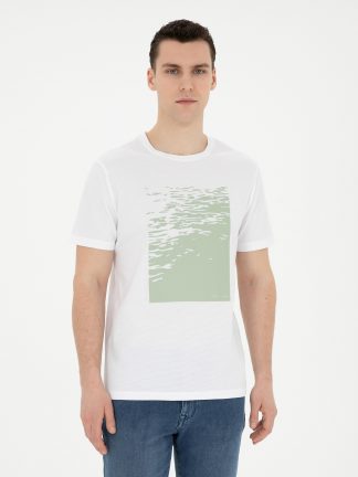 تی شرت مردانه سفید پیرکاردین