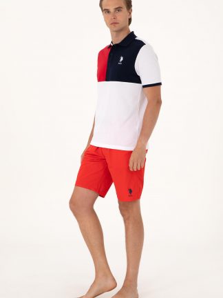 شلوارک مردانه قرمز یو اس پولو