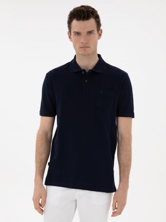 پولوشرت مردانه سرمه ای پیرکاردین